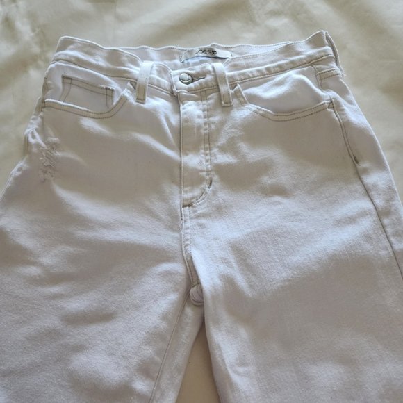 Joe's White High Rise Ripped Knees Lupita Flare Jeans - Picture 5 of 7